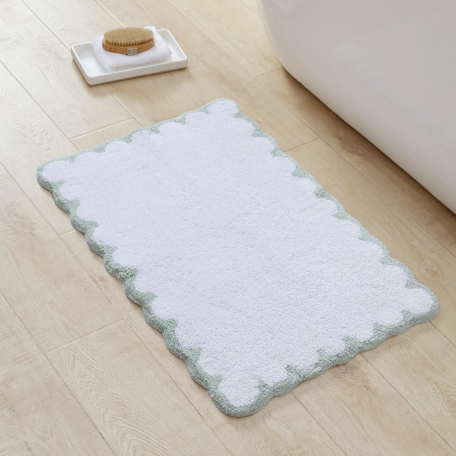 Black and Friday Deals 2024 Clearance Scallop Bathroom Rugs Shaped Rugs