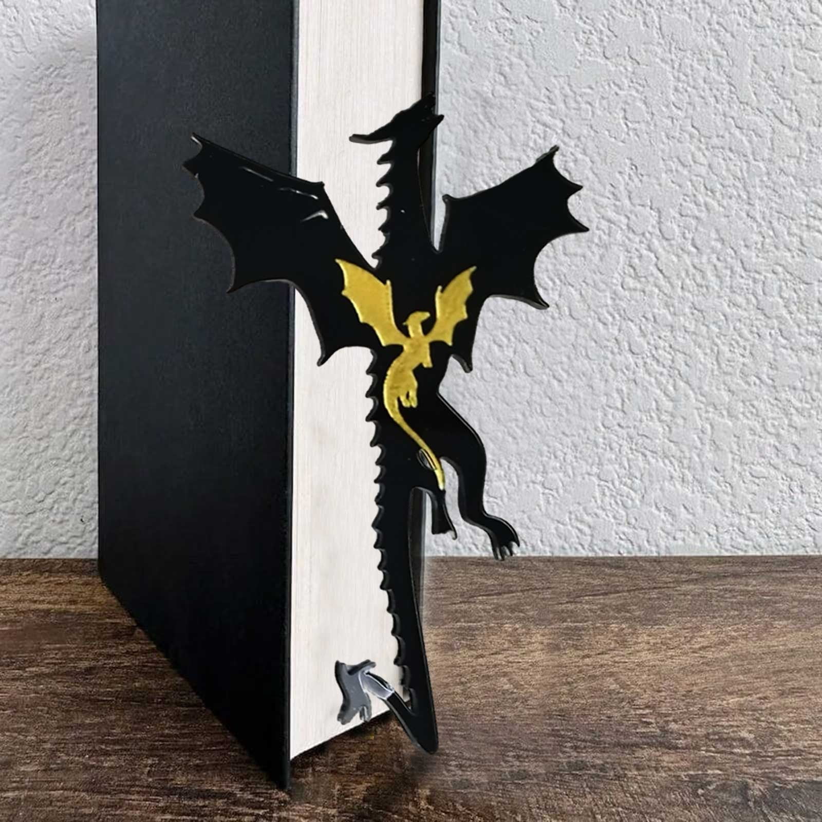 Black and Friday Deals 2024 Clearance Under 10 Dragon Bookmark 2D