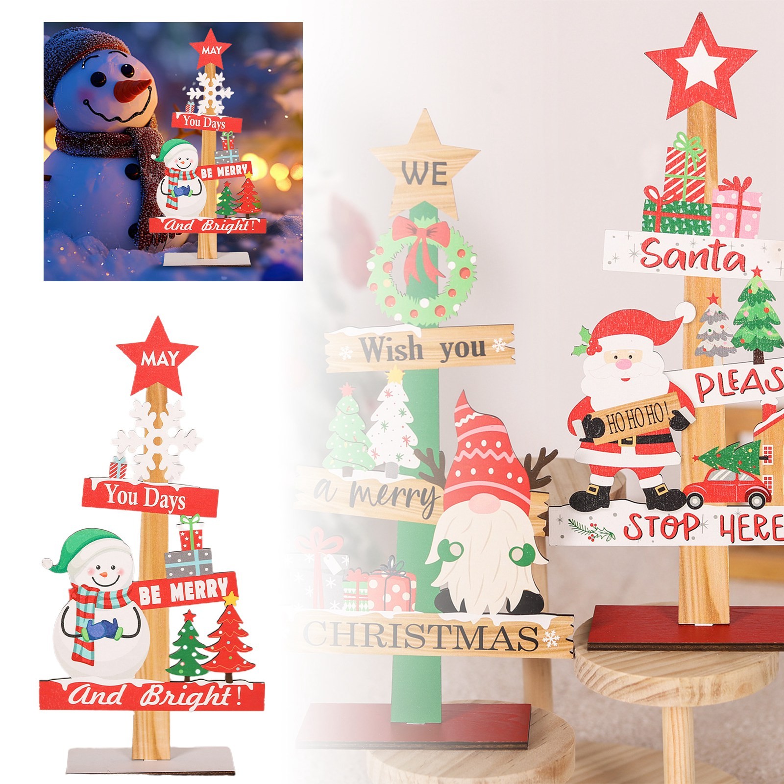 Black and Friday Deals 2024 Clearance Under 5.00 Wooden Christmas