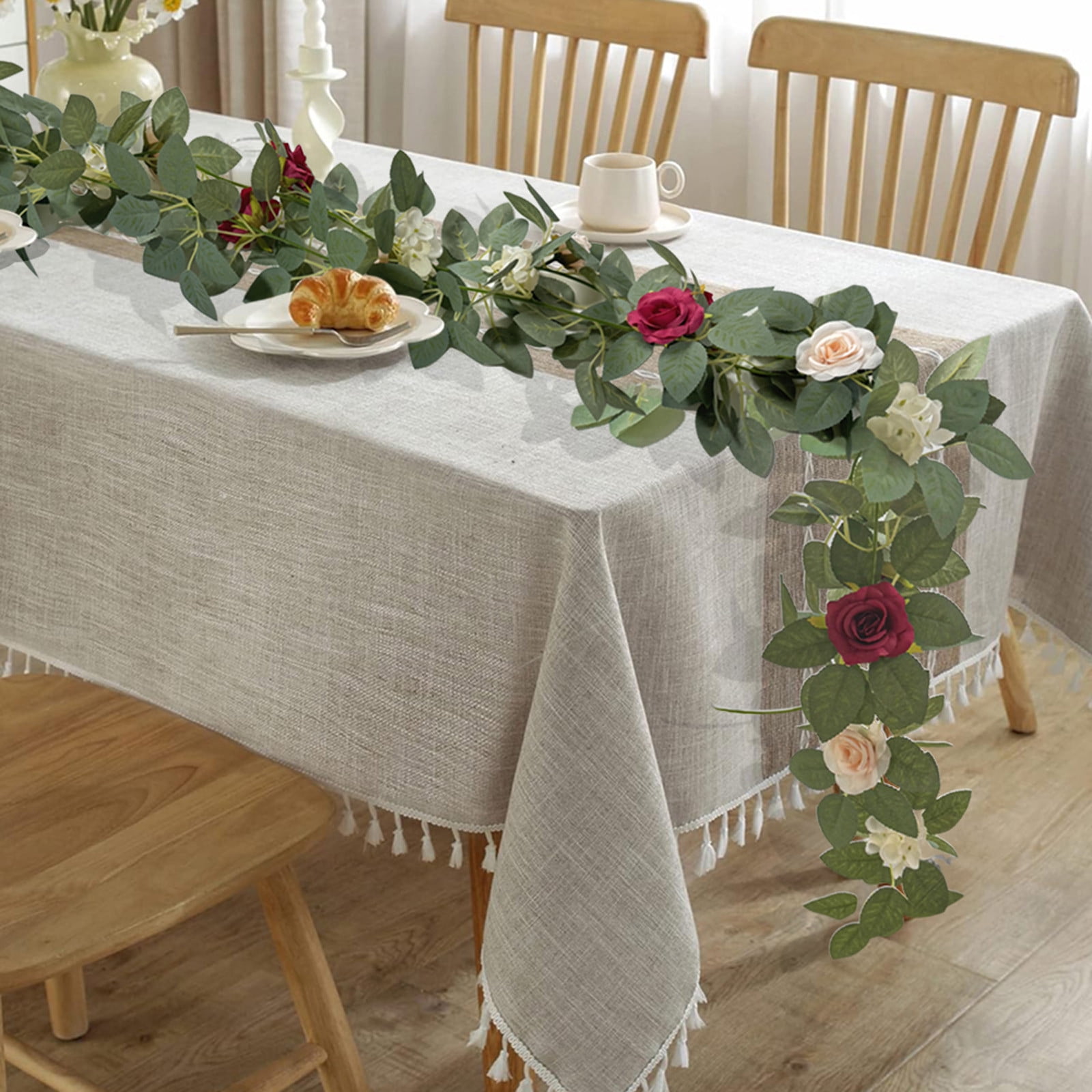 Black and Friday Deals 2024 Simulated Rose False Flower Vines Staircase