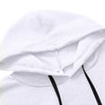 thumbnail image 1 of LEAVINGSUO Cardigan Sweaters for Women,Women's fashion casual loose long sleeve color hooded sweatshirt blouse, 1 of 4