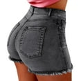 thumbnail image 1 of 50% Off Clear! Viikei Women Shorts Clearance Under $5 New Women Summer Short Jeans Female Pockets Wash Shorts, 1 of 1