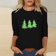 thumbnail image 1 of Friday Deals Aueoeo Merry Bright Sweatshirts Women Christmas Graphic Print Long Sleeve Crewneck Shirts Casual Blouse L, 1 of 5