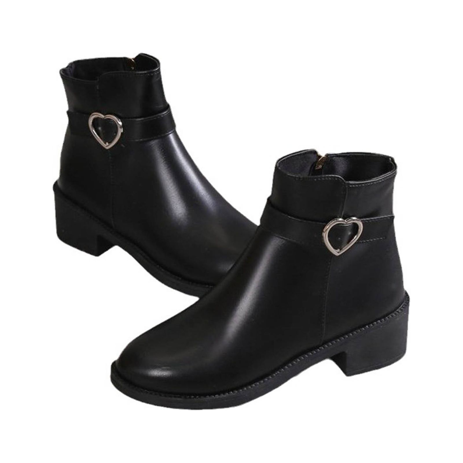 Black and Friday Deals Blueek Women's Boots Plus Size Solid Color Mid