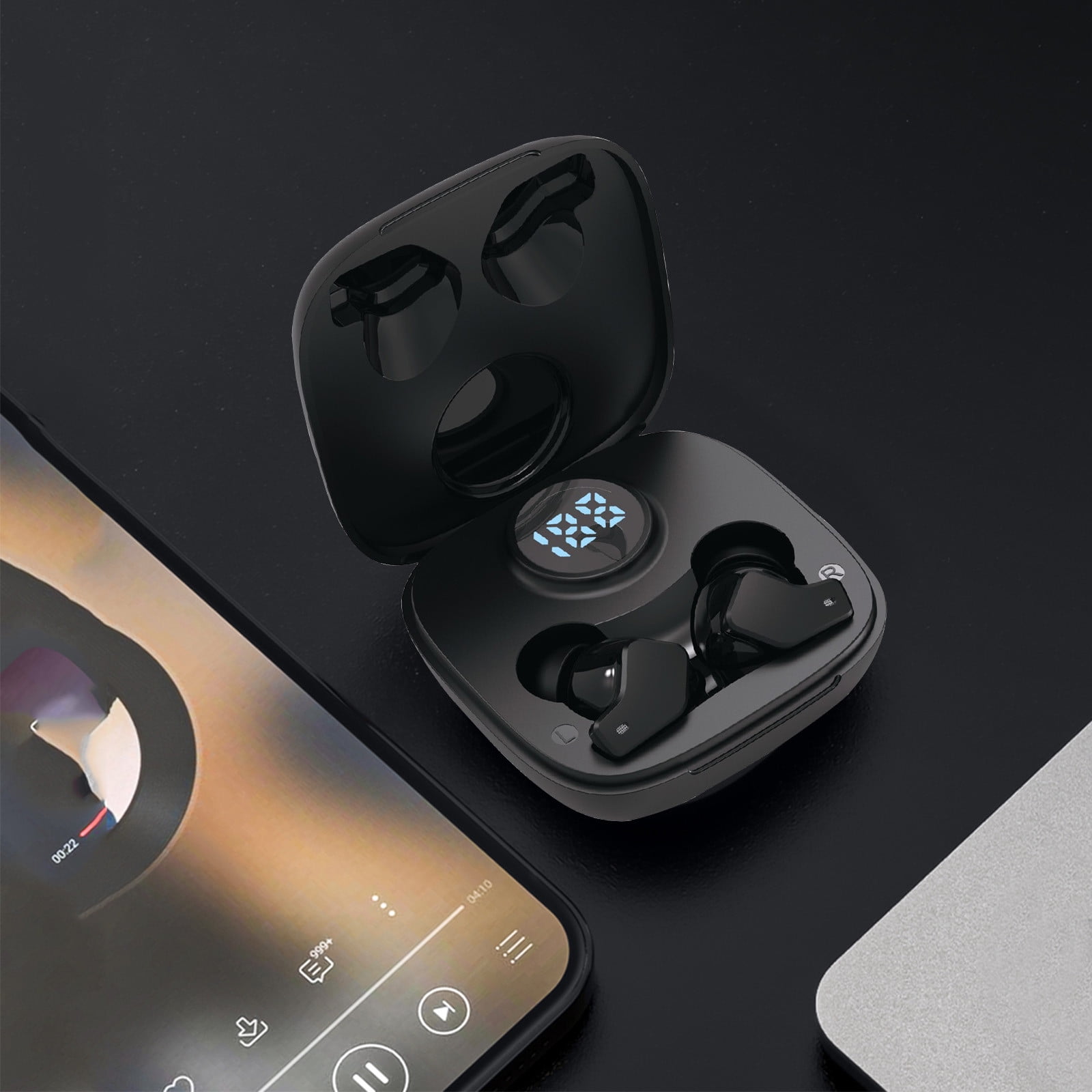 Black and Friday Deals Bluetooth 5.2 Wireless Earbuds Lowpower Noise