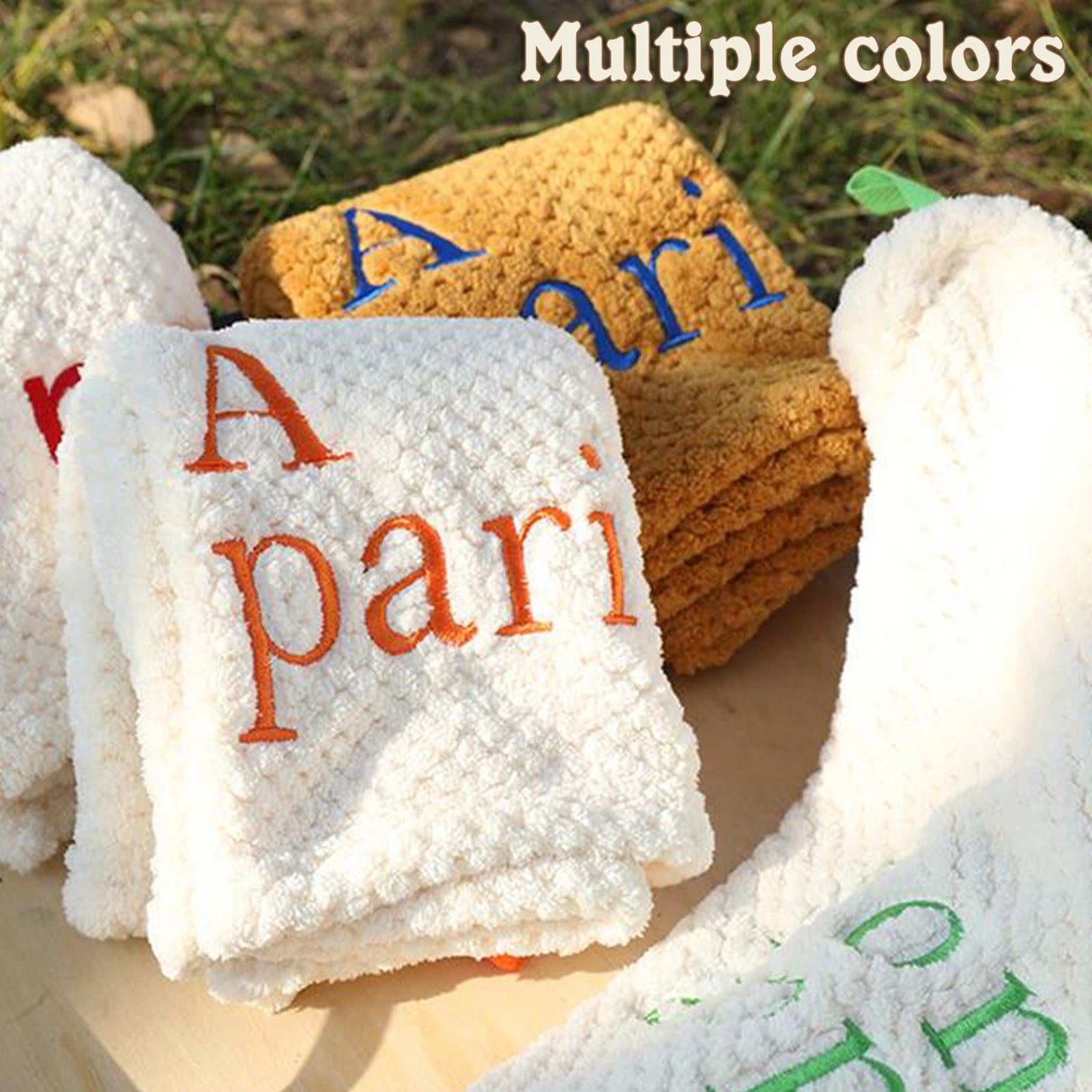 Black and Friday Deals CRAMAX Letter Embroidered Square towel