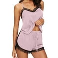 thumbnail image 1 of Deals Clearance BUIgtTklOP Women Satin Silk Pajamas Camisole Shorts Set, 1 of 6