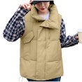 thumbnail image 1 of Clearance Viikei Winter Coats for Women Fashion Women Pocket Coat Long Jacket Winter Sleeveless Down Cotton Waistcoat, 1 of 2