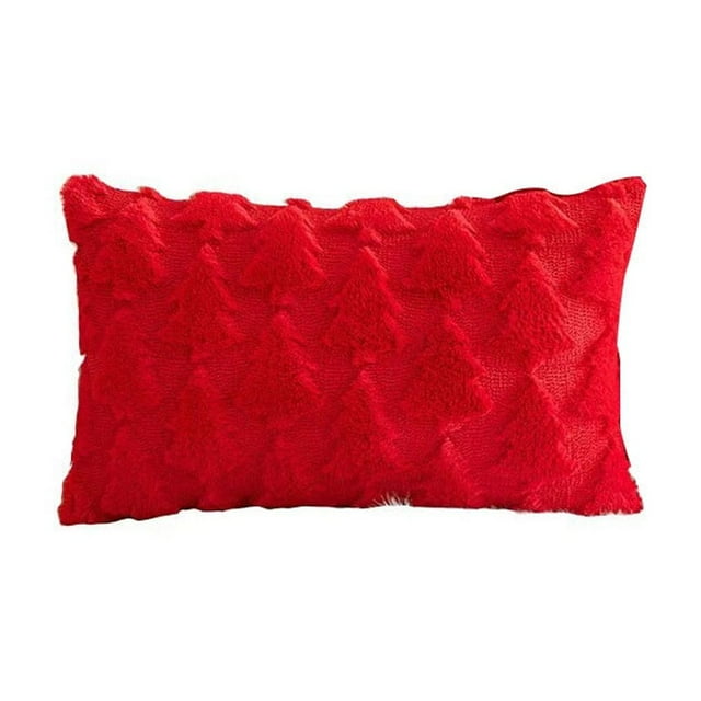 Black and Friday Deals Soft Christmas Tree Decorative Pillow Cover For