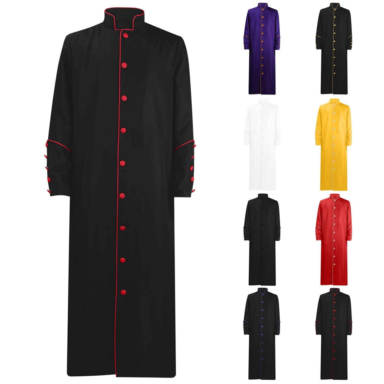 Black and Friday Deals Timegard Men Long Jackets Stand Collar Long