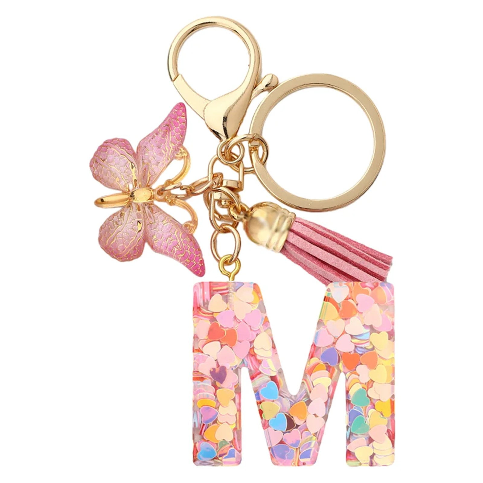Black and Friday Sales 2024 Keychains,Resin English Letter Glue Jewelry