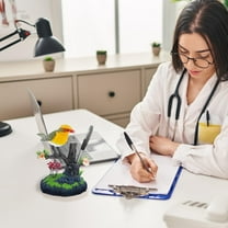 Black and Friday Toy Deals Simulation Bird Electronic Pet Electric Induction Creative Pen Holder Display Toys For Girls Boys 3-6 Years