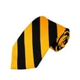 thumbnail image 1 of Black and Gold College Stripe Woven Tie, 1 of 3