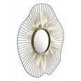 thumbnail image 1 of Black and Gold Contemporary Round Mirror, 1 of 5