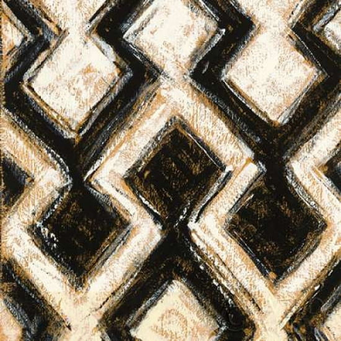 Black and Gold Geometric III Crop Canvas Art - Shirley Novak (24 x 24)