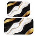 thumbnail image 1 of Black and Gold Marble Pattern Bath Mat Set Of 2,Non-Slip Rug for Bathroom,Kitchen,Bedroom,Entrance, 30x17 and 23.5x15.7 Inches, 1 of 5