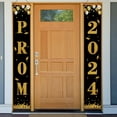 Black and Gold Prom YPF5 2024 Decoration Outdoor Prom 2024 Banner for
