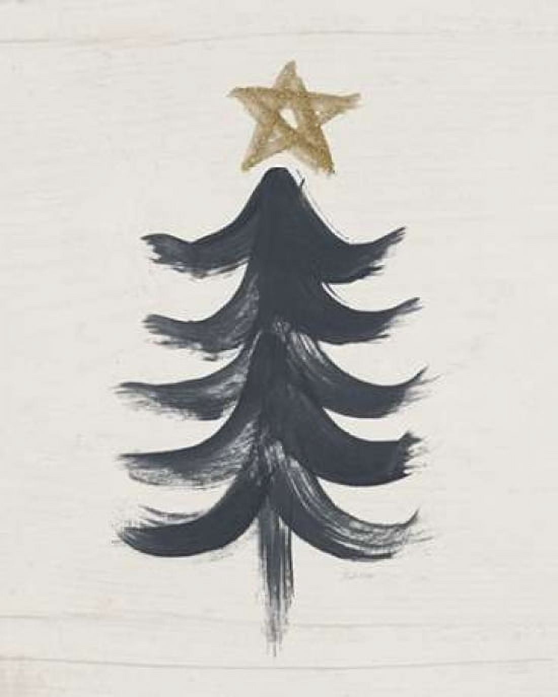 Black and Gold Tree I Canvas Art - Linda Woods (24 x 30)