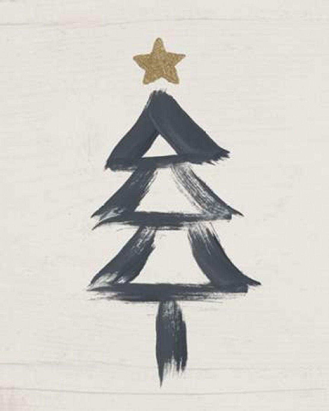 Black and Gold Tree II Canvas Art - Linda Woods (24 x 30)