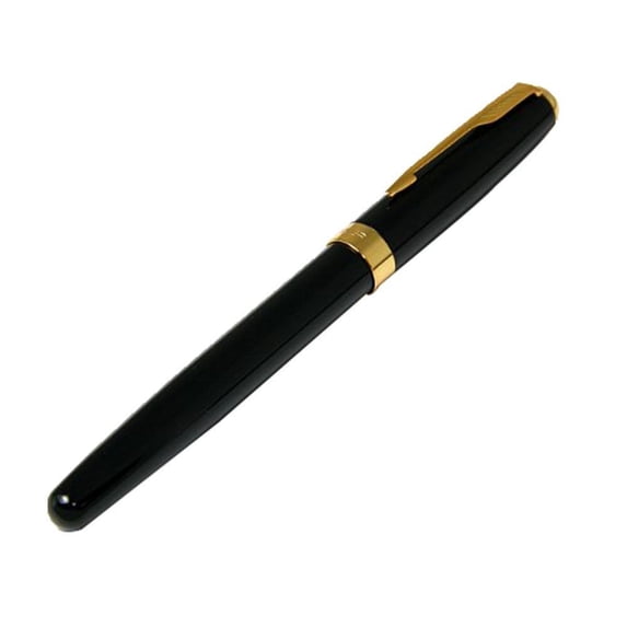 Black and Golden Arrow Iridium Medium Nib Fountain Pen