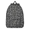 thumbnail image 1 of Black and Gray Leopard Print Backpack for School, Cute School Bag with Adjustable Shoulder Straps and Padded Back, 15.7"x11.8"x5.5", 1 of 5