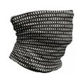 thumbnail image 1 of Black and Ivory Neck Gaiter, Geometric Curves, Unisex, Black and Ivory, by Ambesonne, 1 of 3