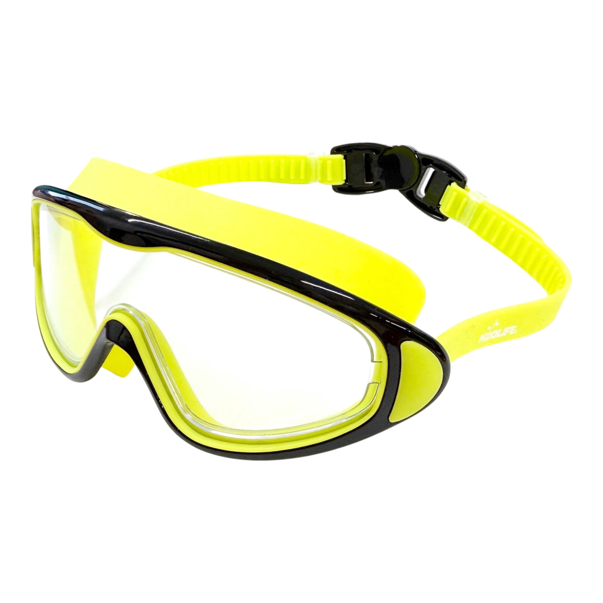 Black and Neon Swim Googles