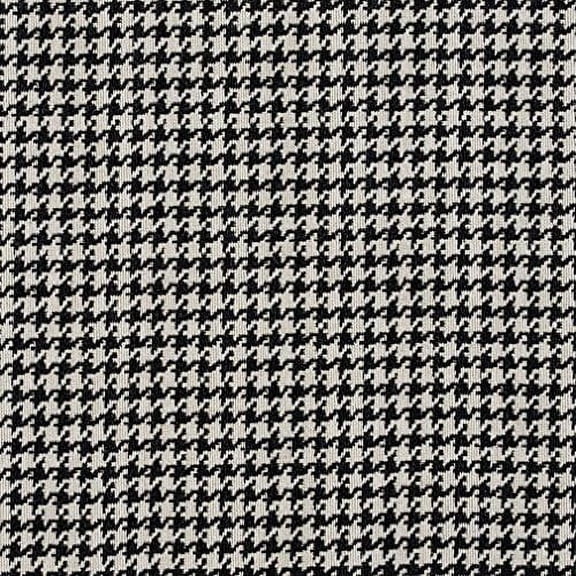 Black and Off-White Classic Houndstooth Jacquard Upholstery Fabric by The Yard - SKU: Mirage Onyx$$Art & Craft
