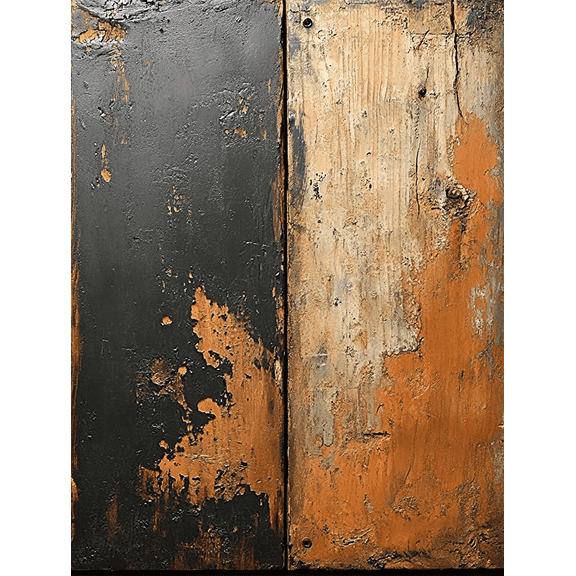 Black and Orange Abstract Texture Wall Art Canvas Painting Suitable for Living Room Bedroom Office Dining Room and Hallway Decoration.