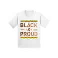 thumbnail image 1 of Black and Proud Youth T-Shirt Political Gift for Boys Girls - Graphic Tee XS S M L XL - Shirt USA Resistance Top Shirt Kids Black History Month Gifts, 1 of 2