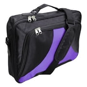 Black and Purple Laptop Bag Notebook Case Shoulder Messenger Bag For 15.6" 17" 18" 18.4"