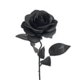 thumbnail image 1 of Black and Red Artificial Rose – Gothic Halloween Decoration for Wedding Bouquets, Centerpieces, and Home Decor, 1 of 4