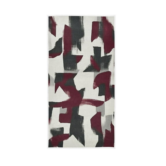 Black and Red Geometry Face Towel Absorbent Hand Towels Bath Sport Gym