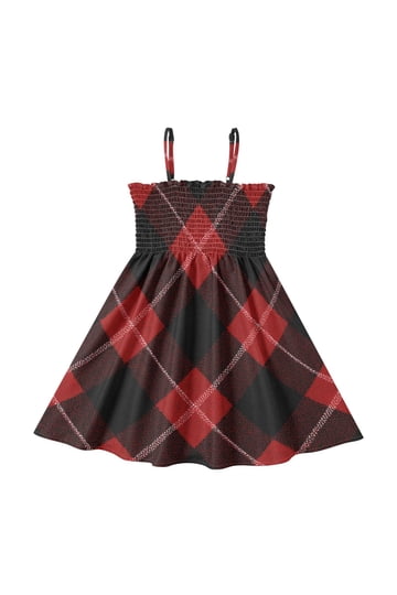 Red And Black Dress Girl