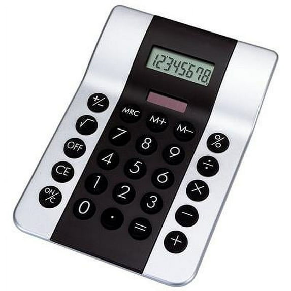 Black and Silver Dual Powered Calculator
