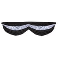 thumbnail image 1 of Black & Silver Fabric Bunting, 5' 10", (1/Pkg), 1 of 1