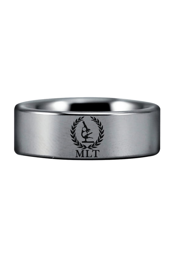 Black and Silver Tungsten MLT Ring