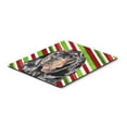 thumbnail image 1 of "Black and Tan Coonhound Candy Cane Christmas Mouse Pad Hot Pad or Trivet", 1 of 1