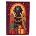 thumbnail image 1 of Black and Tan Coonhound Holiday Christmas Garden Flag 11.25 in x 15.5 in, 1 of 7