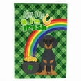 thumbnail image 1 of Black and Tan Dachshund St. Patrick's Day Flag Garden Size, 1 of 3