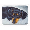 thumbnail image 1 of Black and Tan Doxie Dachshund Machine Washable Memory Foam Mat, 1 of 4