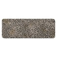 thumbnail image 1 of Black and Tan Leopard Print Kitchen Rug Mat,Kitchen Runner Rugs Non Skid Washable,Decorative Kitchen Floor Mats for Kitchen,Sink,Laundry,17"x47.2", 1 of 7