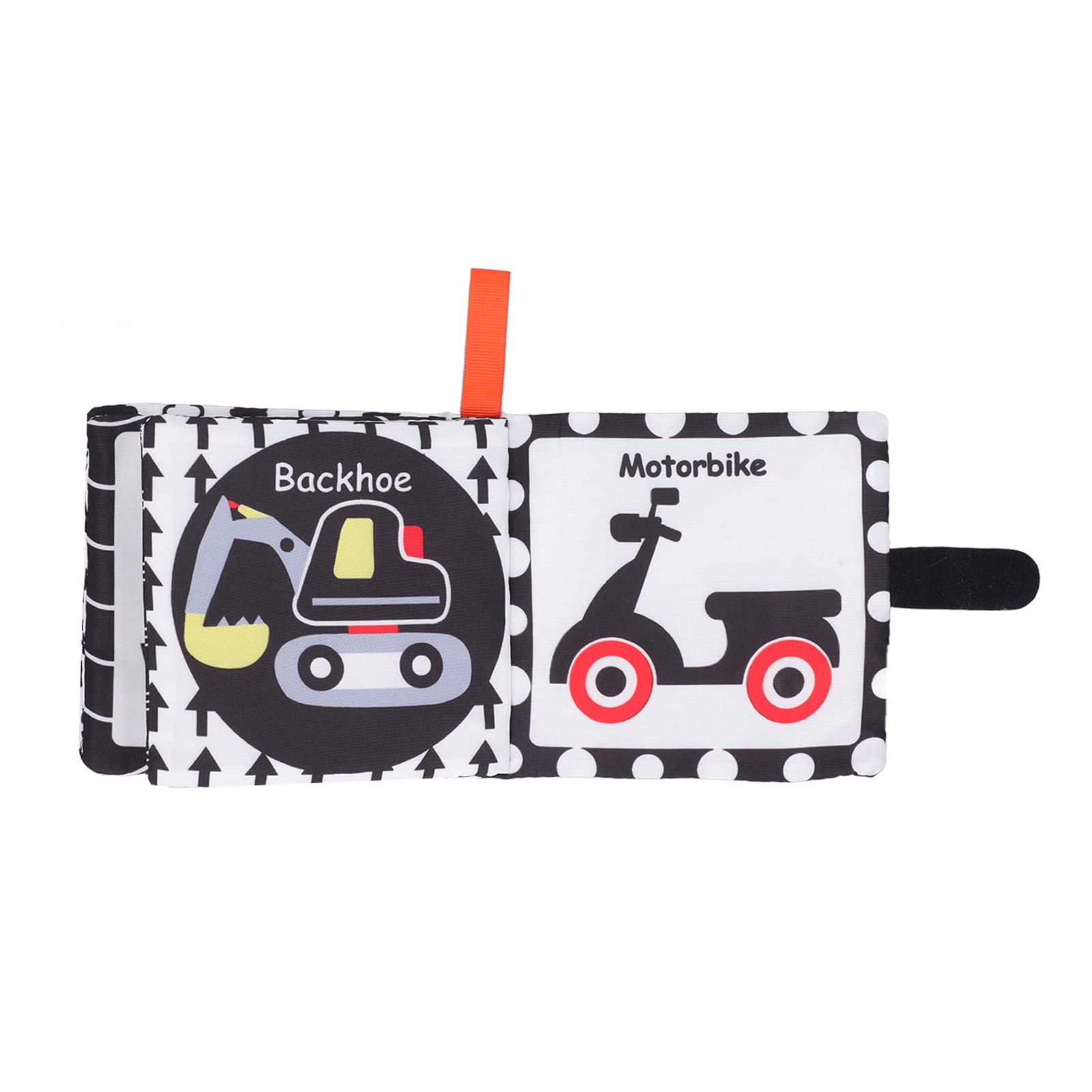 Black and White Baby Book Safe Interactive Baby Cloth Book Early