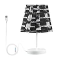 thumbnail image 1 of Black and White Basket Desk Lamp LED Table Nightstand Lamps with 3 Color Temperatures for Home Bedroom Living Room Decor 8x12, 1 of 8
