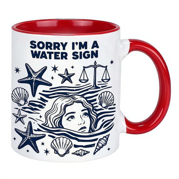 Black and White Boho Mug Celestial, Cute Coffee and Tea Mug, Aquarius Mark Cup, Gift for Pisces, Scorpio Signs, for Close Friends & Loved Ones