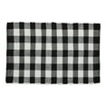thumbnail image 1 of Black and White Buffalo Check Rag Rug 26x40, 1 of 3