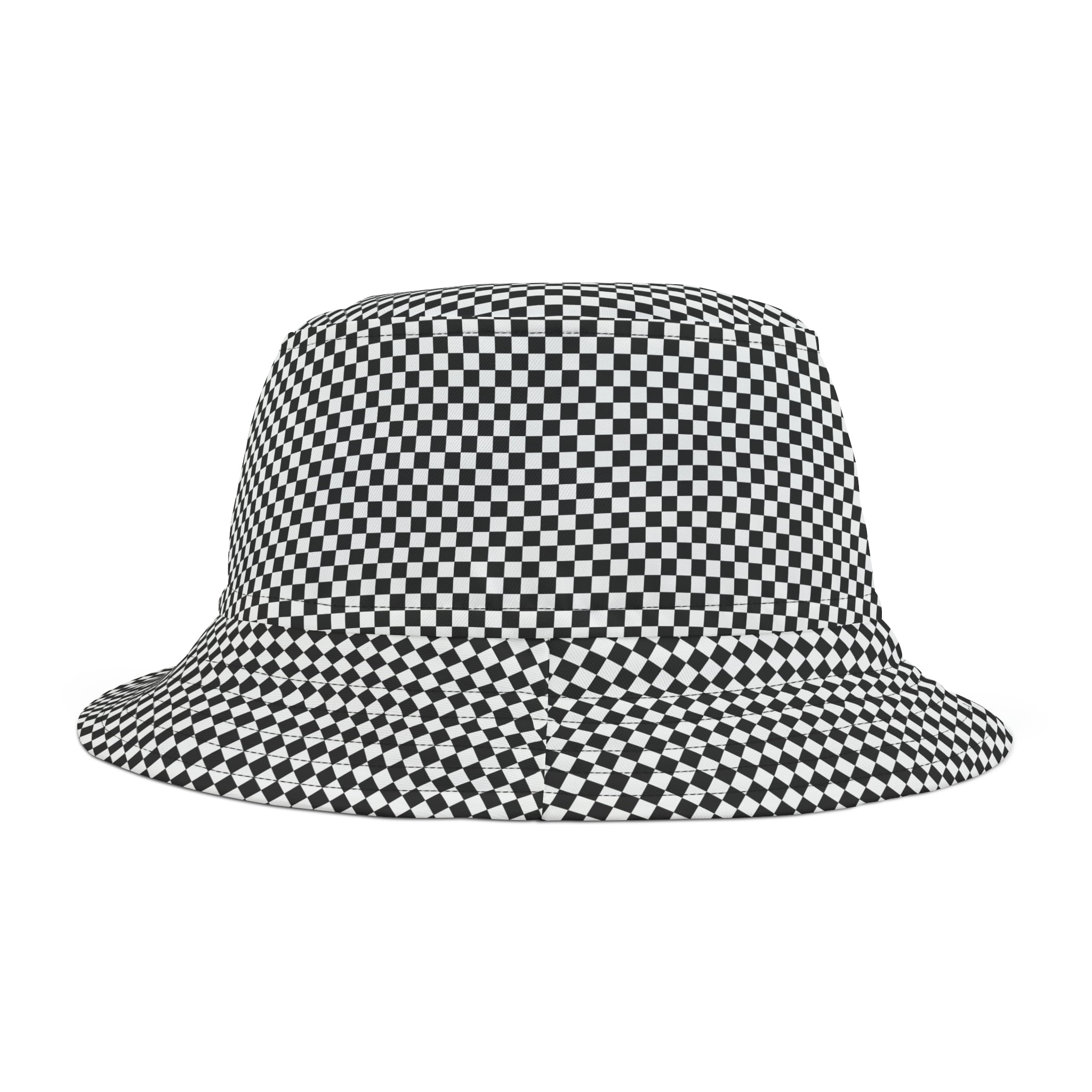 The White Black Bucket Hat
