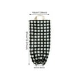 thumbnail image 1 of Black and White Checkered Plastic Bag Holder, Reusable Washable Grocery Bags Storage Dispenser for Home Kitchen Pantry Decor,Red, 1 of 3