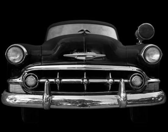Black and White Classic Ride Canvas Art - Robert Jones (18 x 24)