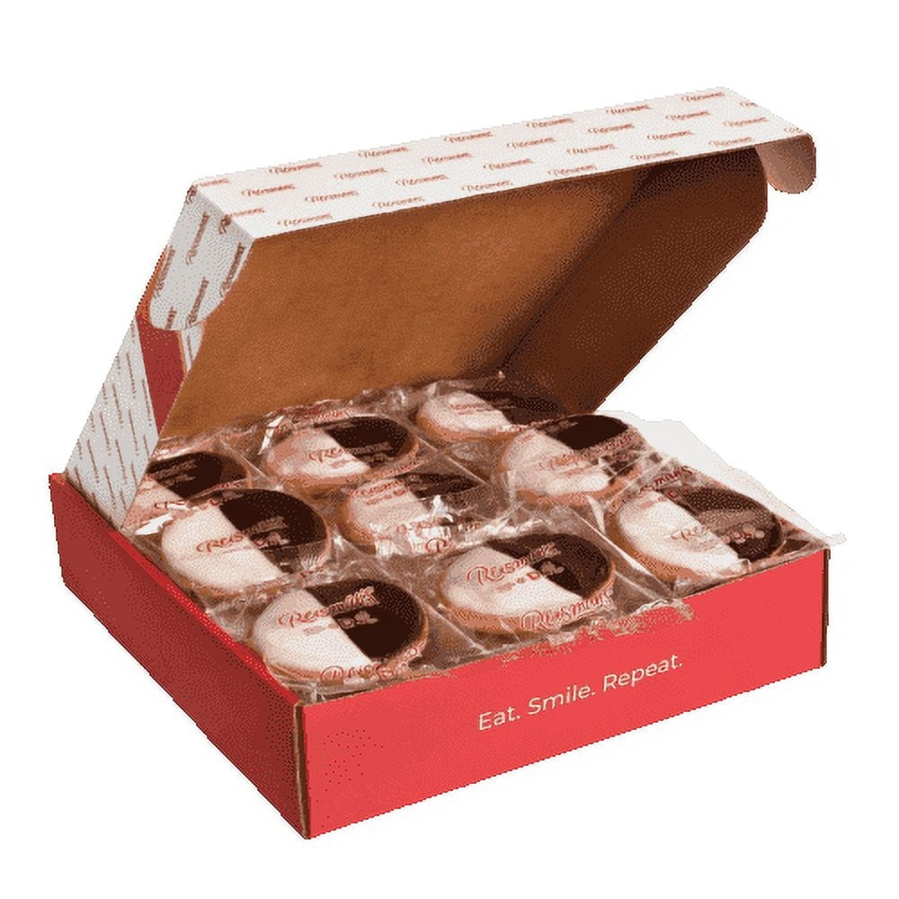 Reisman’s Black & White Dairy-Free Chocolate and Vanilla Cookies Gift Box, 18-Pack